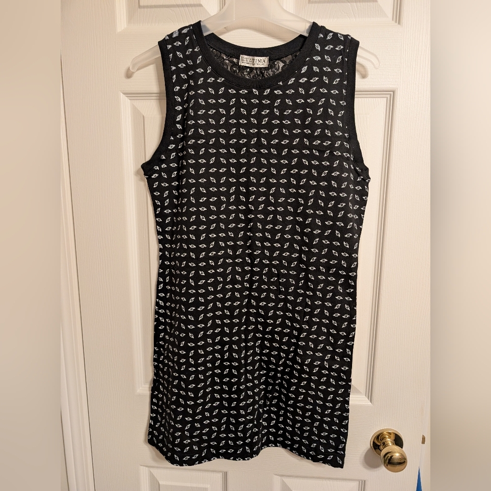 L'Ultima Designer Collection Sleeveless Black and White Dress